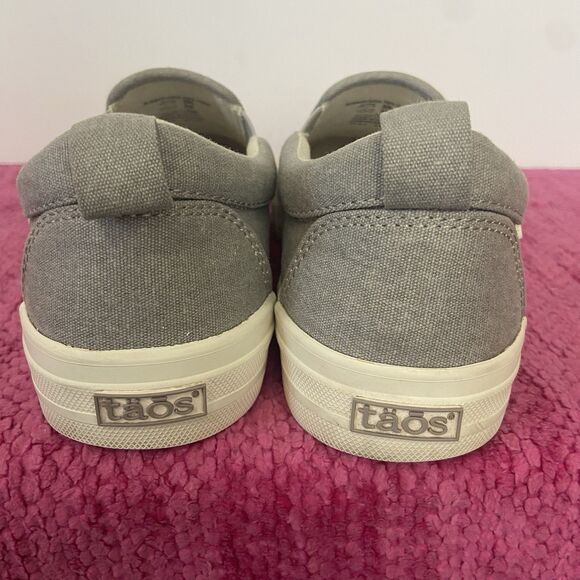 Taos Footwear Rubber Soul Slip On Canvas Sneakers Gray Size 6.5 - Picture 5 of 10